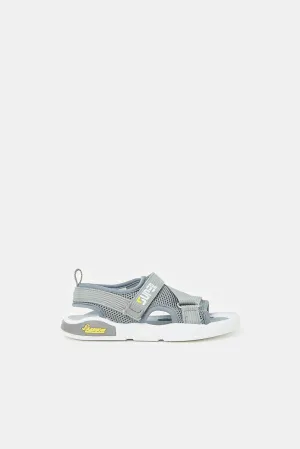 Boys Grey Strap Sandal