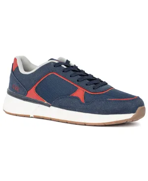 Harvey New York And Company Men's Low Top Sneakers, Blue