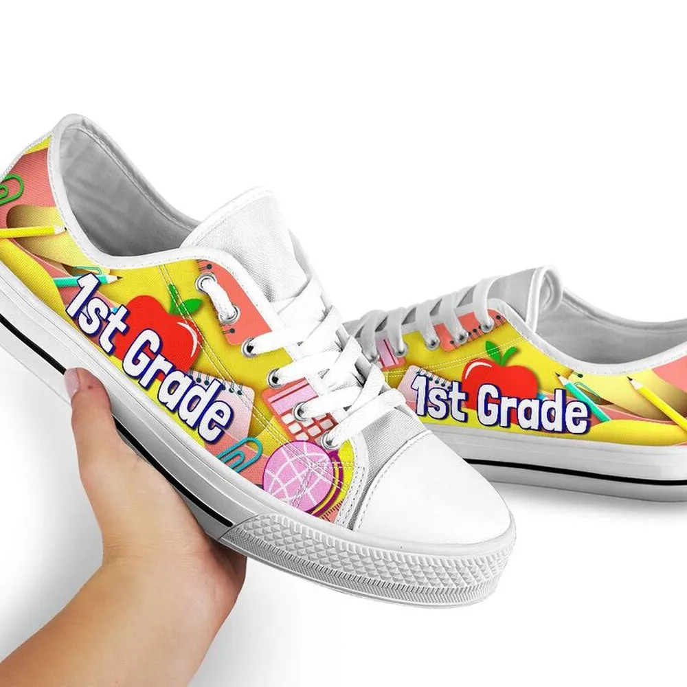 1St Grade Art Paper Cut Out Shoes, Teacher Shoes, Low Top Sneakers