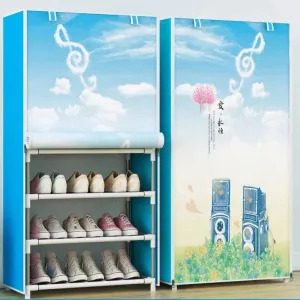 7X LAYERS PRINTED SHOE RACK