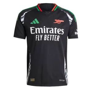 adidas Men's Arsenal 2024/25 Authentic Away Jersey Black/Green