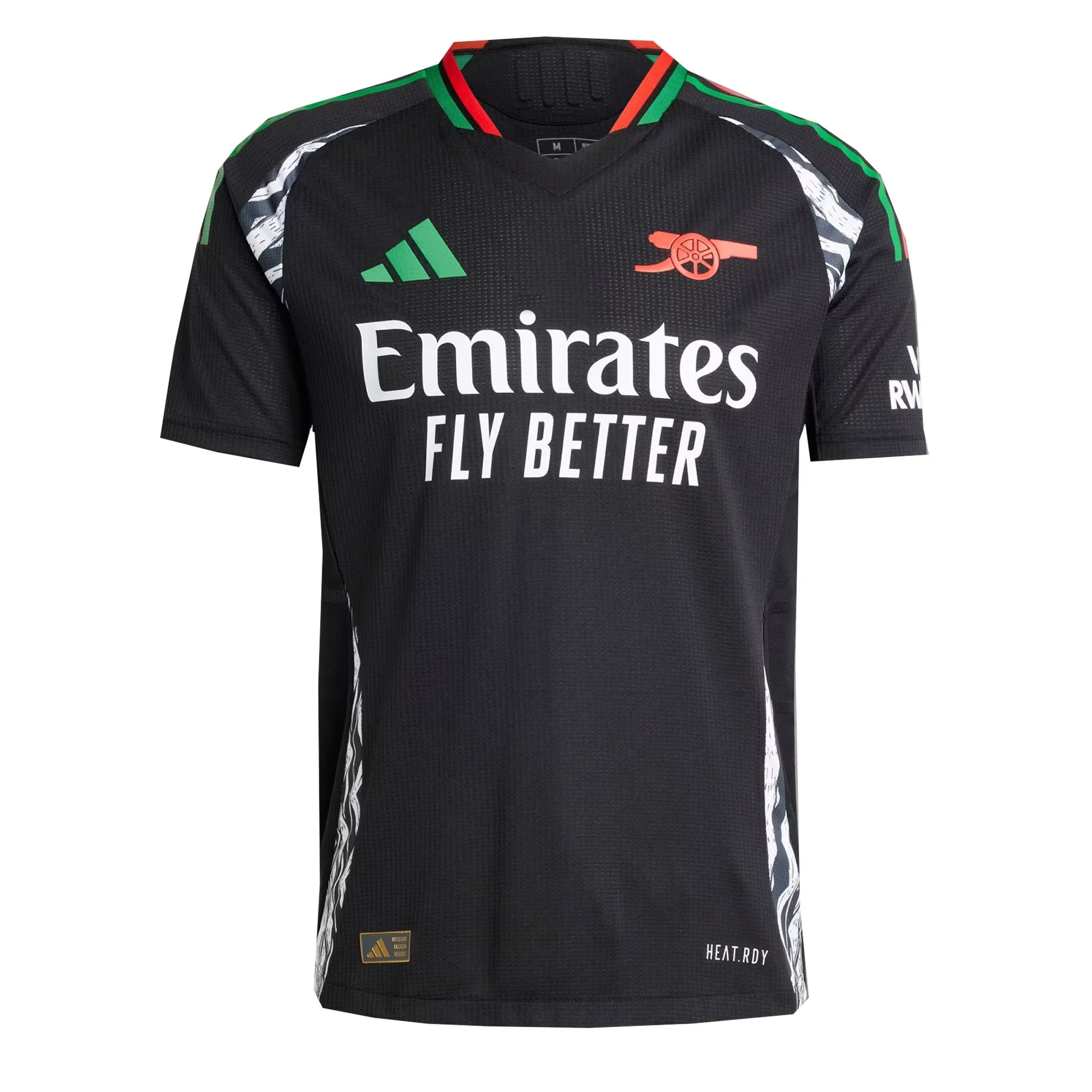 adidas Men's Arsenal 2024/25 Authentic Away Jersey Black/Green