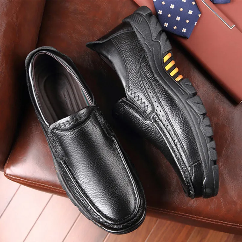 AlliLux Round Toe Slip on Alligator Derby Shoes