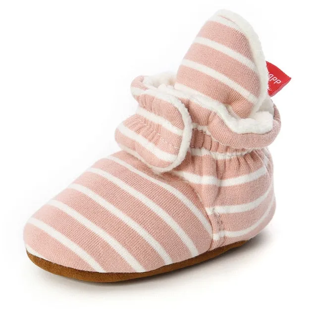 Anti-Slip Plush Infant Crib Shoes