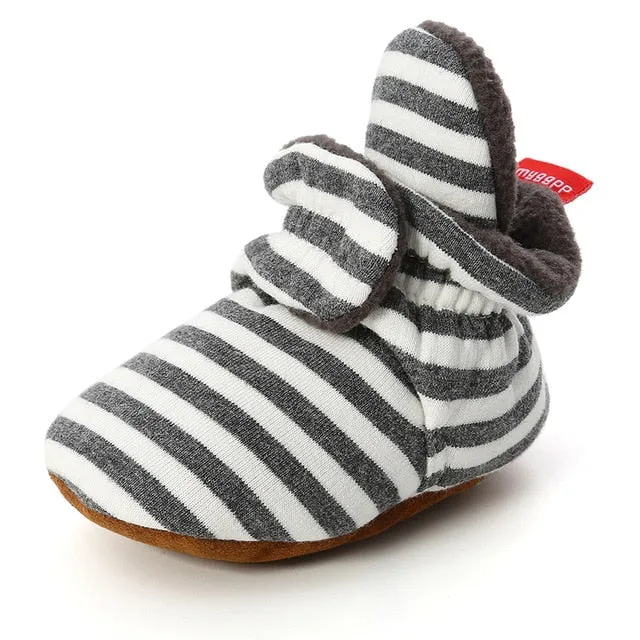 Anti-Slip Plush Infant Crib Shoes