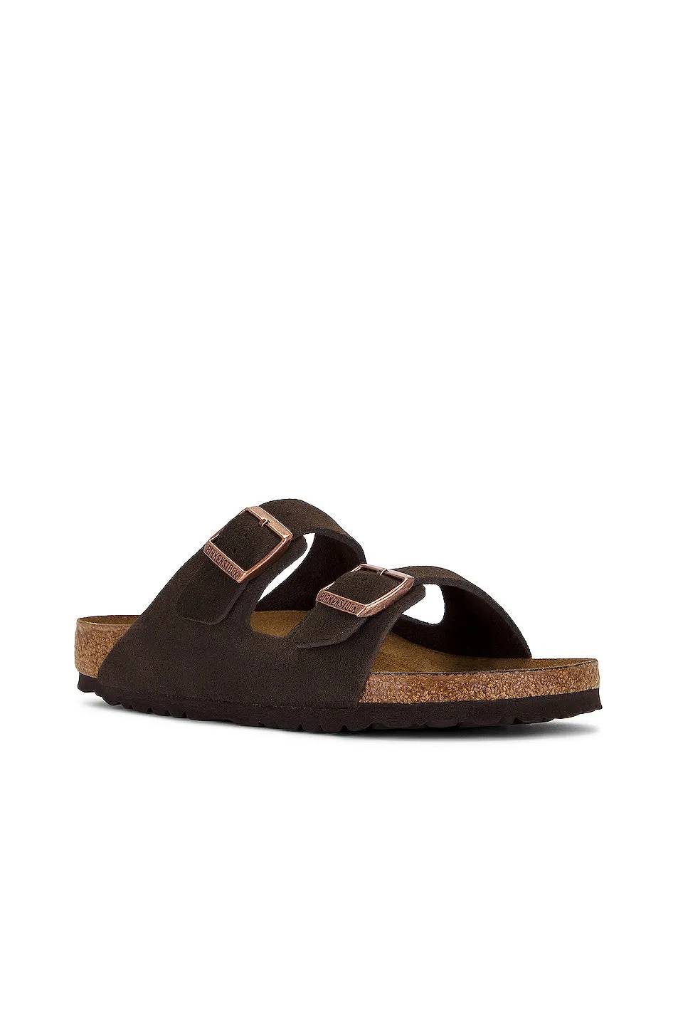 Birkenstock Arizona Soft Foot Bed Slides, Mocha