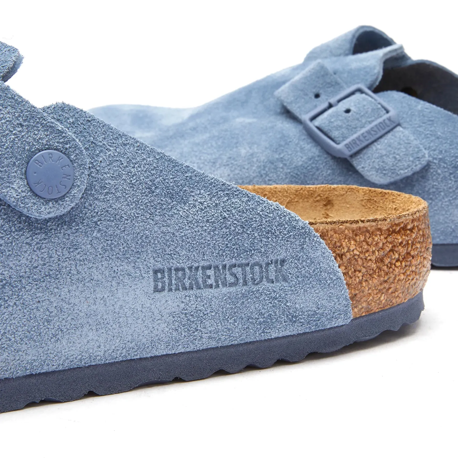 Birkenstock Boston Suede Clog, blue