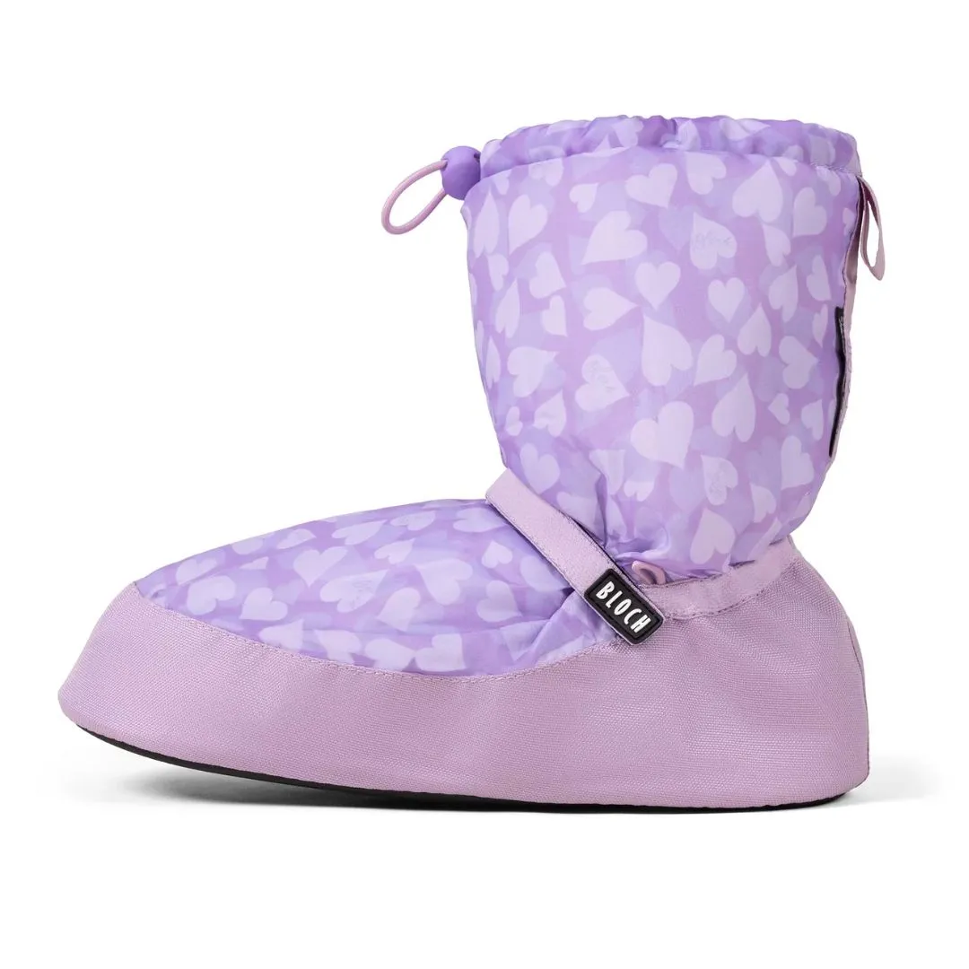 Bloch Children Confetti Hearts Printed Warmup Booties