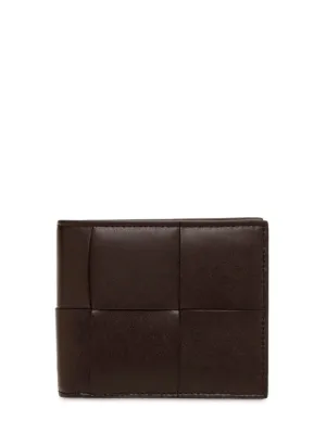 Bottega Veneta   Cassette leather bi-fold wallet 