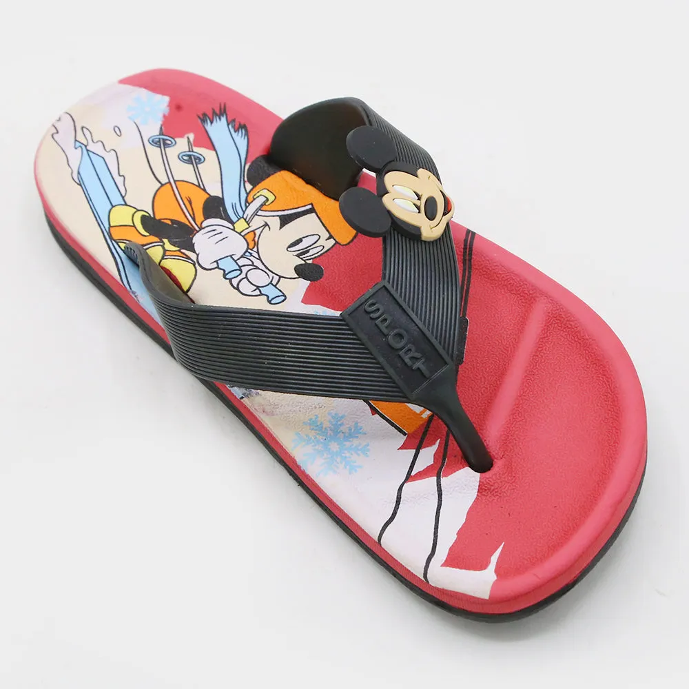 Boys Flip Flop Slipper - Black