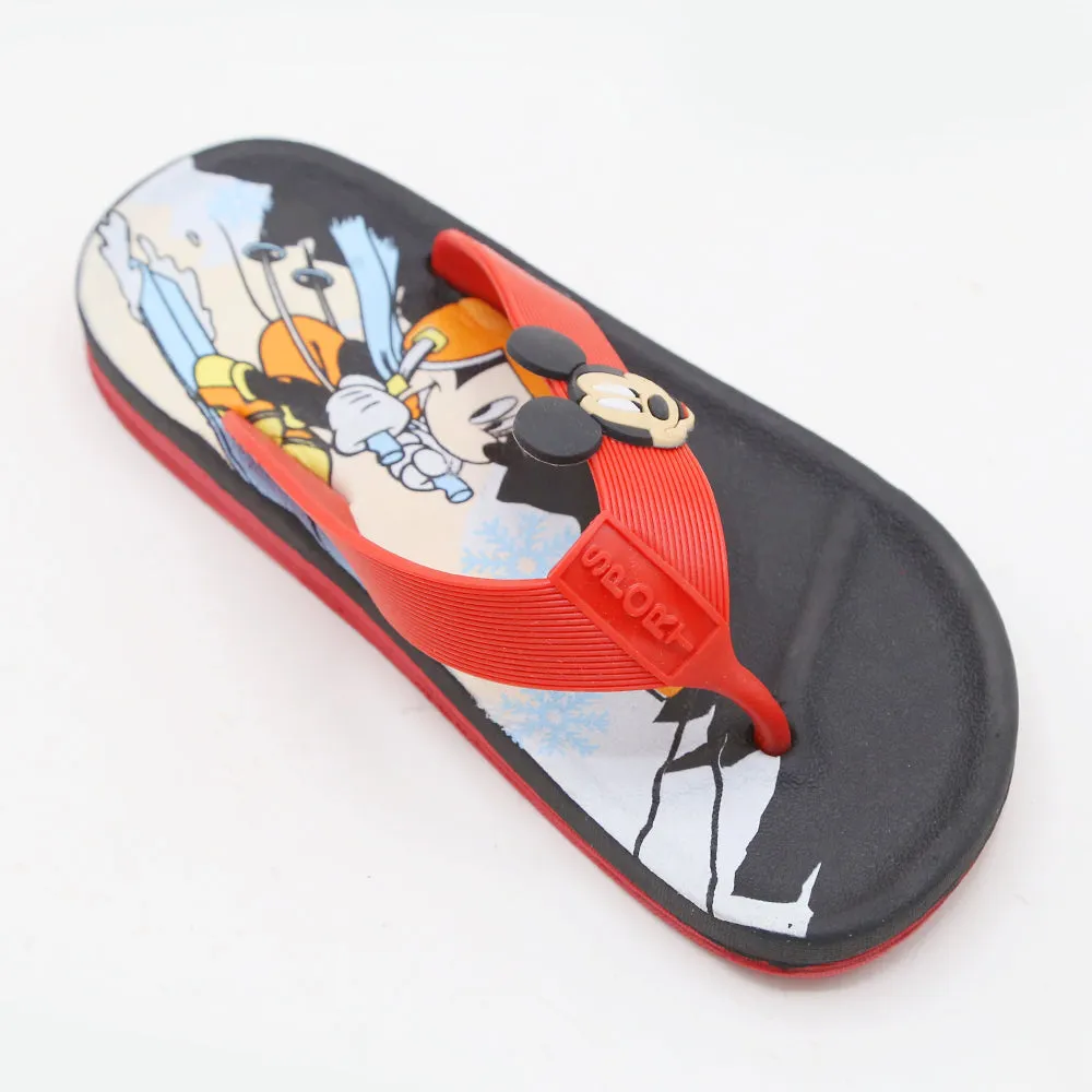 Boys Flip Flop Slipper - Red