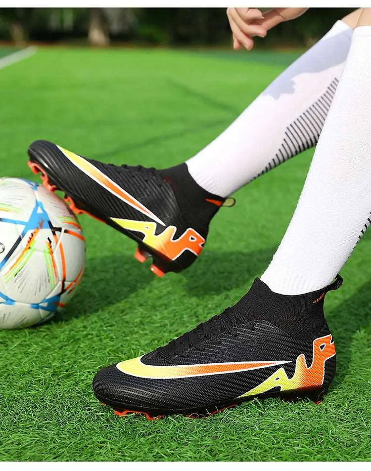 Breathable High-Top Adult  Soccer Cleats, Training