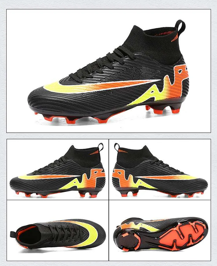 Breathable High-Top Adult  Soccer Cleats, Training