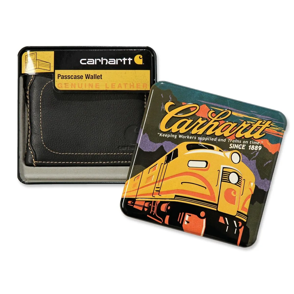 Carhartt&#x20;61-2201&#x20;Pebble&#x20;Passcase&#x20;Wallet&#x20;-&#x20;Black