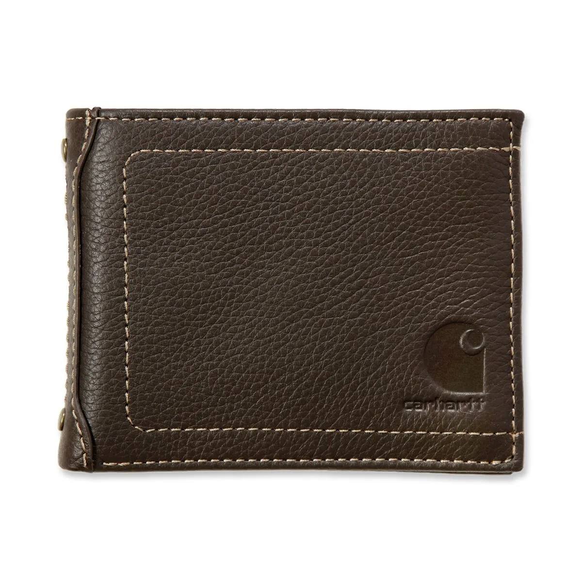 Carhartt&#x20;61-2201&#x20;Pebble&#x20;Passcase&#x20;Wallet&#x20;-&#x20;Brown