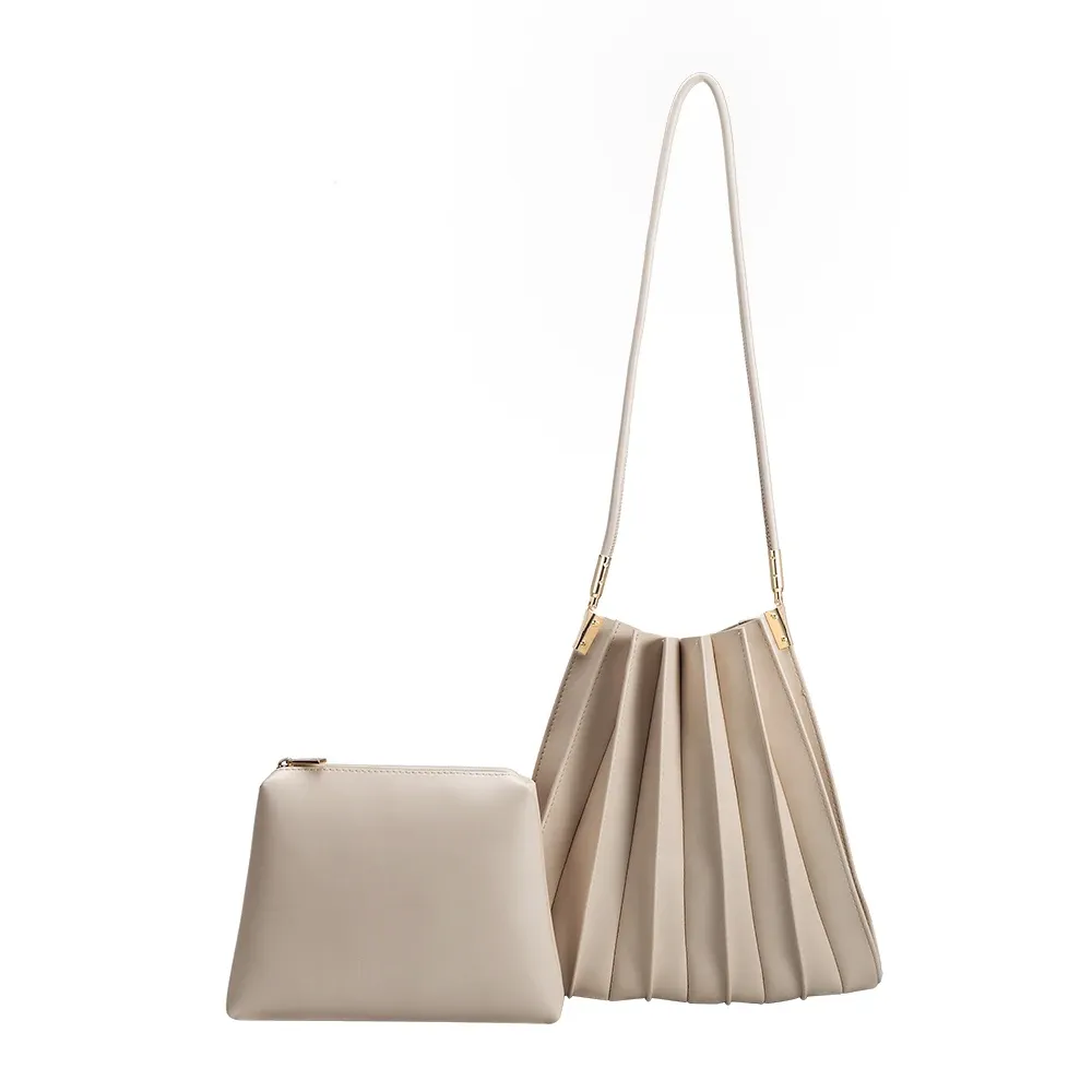 Carrie Bone Medium Shoulder Bag - FINAL SALE