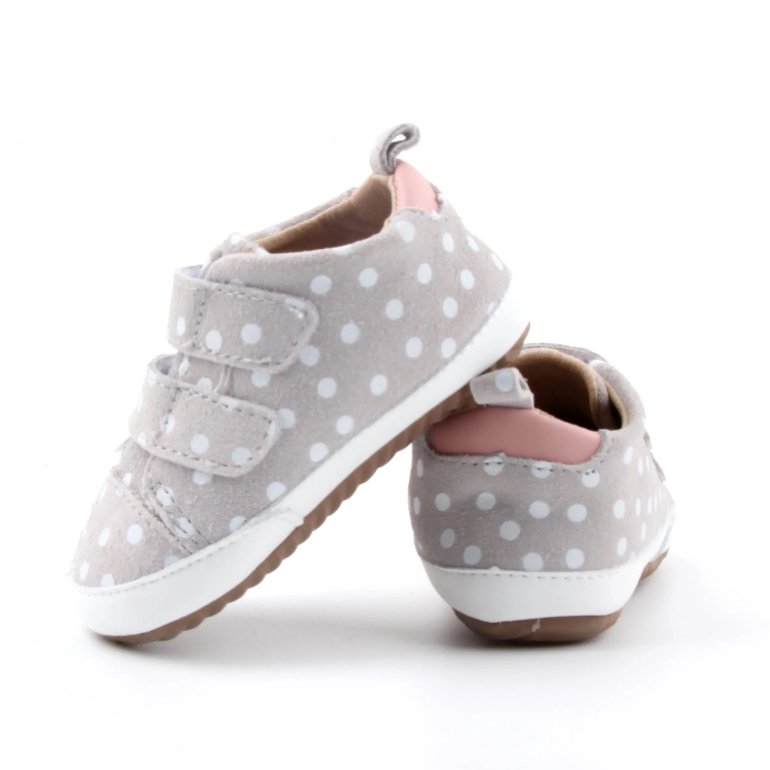 Casual Polka Dot & Pink Low Top