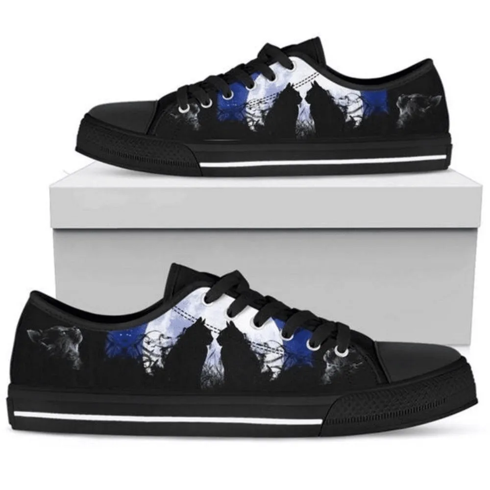 Cat Lover Low Top Shoes - Cat Canvas Shoes, Cat Canvas Shoes