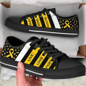 Childhood Cancer Shoes Plaid Low Top Shoes Canvas Shoes, Best Canvas Shoes, Low Top Sneaker