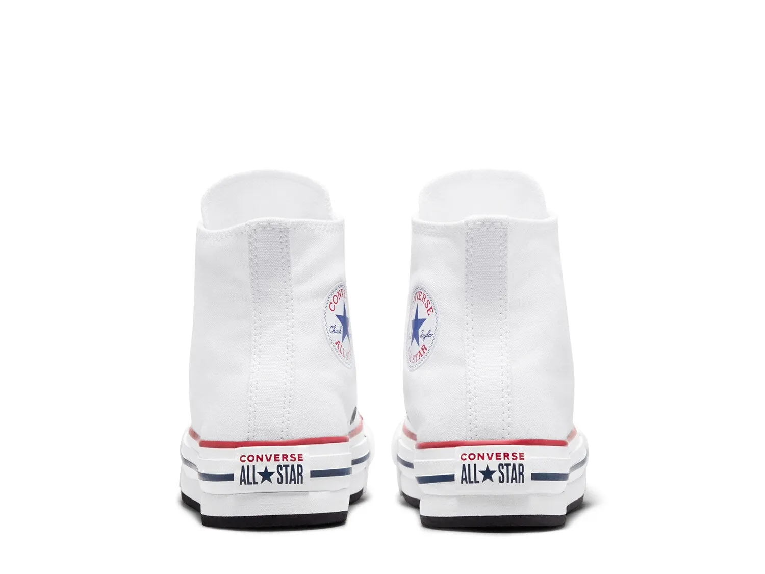 Converse Chuck Taylor All Star high platform sneakers, white