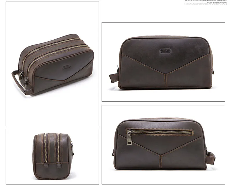 CowLuxe Handbag Retro Leather Men's Bag