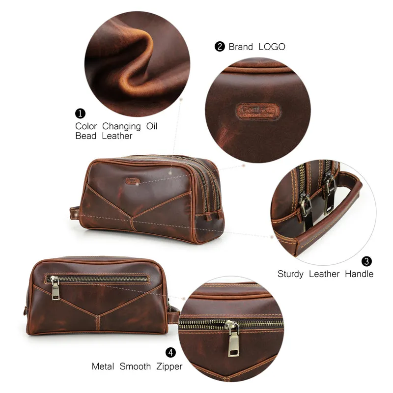 CowLuxe Handbag Retro Leather Men's Bag