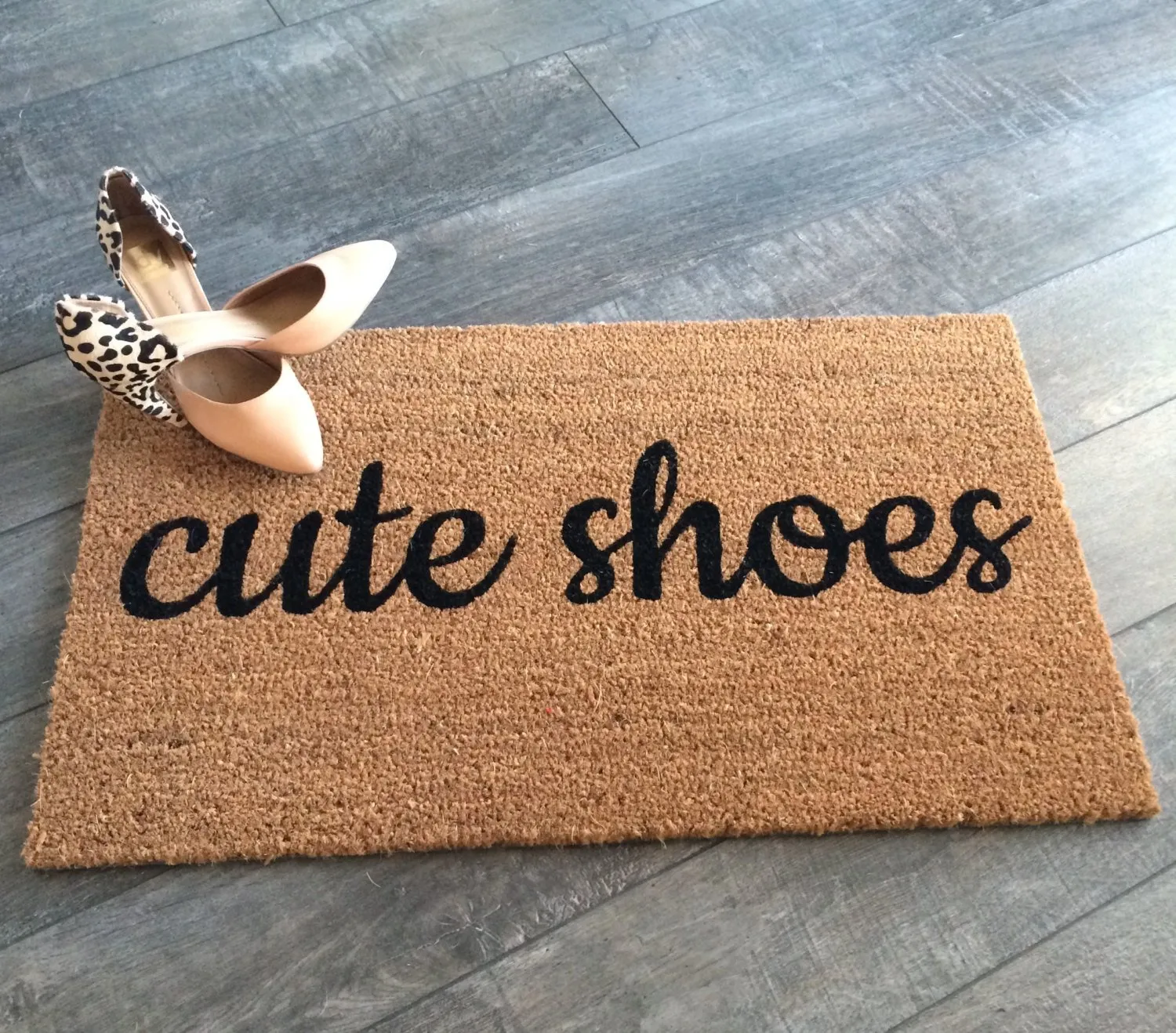 Cute Shoes Funny Doormat