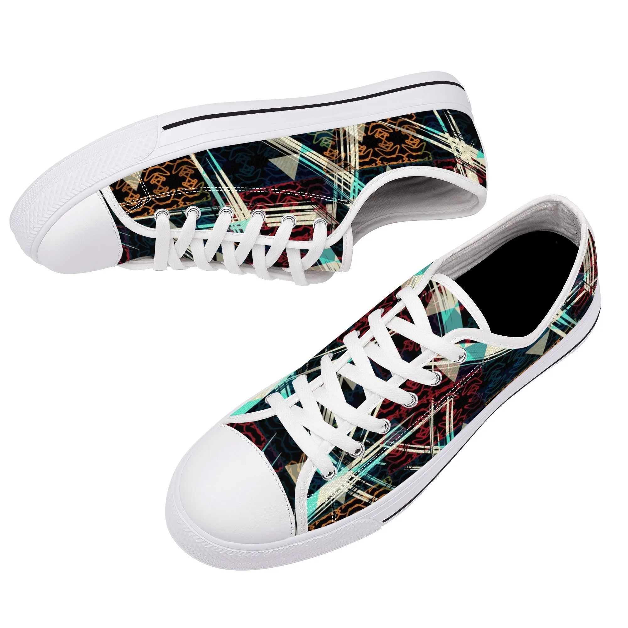 Designer Low Top Canvas Shoes - FXS X3