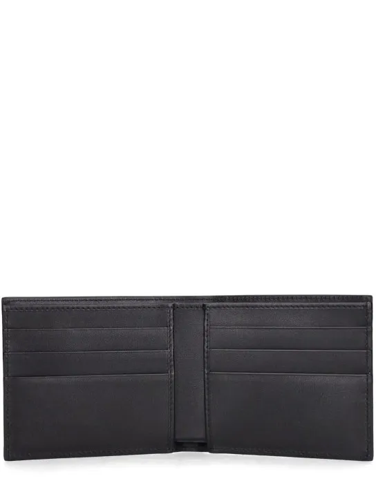 Dolce&amp;Gabbana   Logo embossed leather bifold wallet 