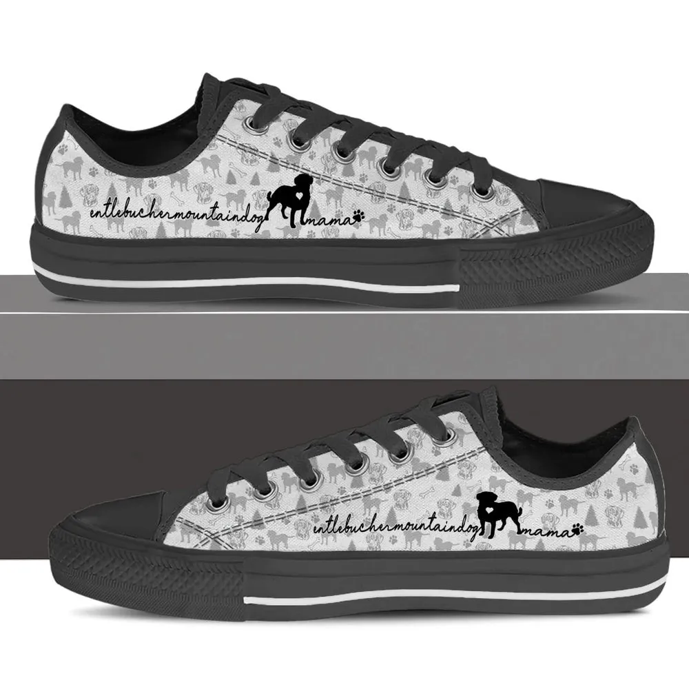 Entlebucher Mountain Dog Low Top Shoes, Dog Printed Shoes, Canvas Shoes For Men, Women