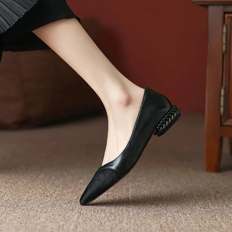 Fashion and Versatile Design Low Heel Ballet Flats for Women