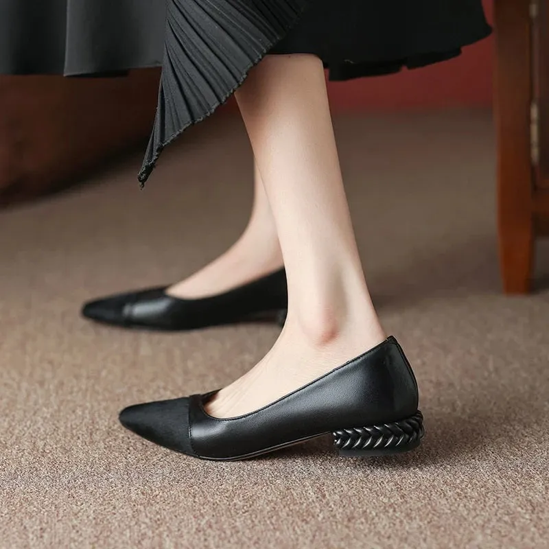 Fashion and Versatile Design Low Heel Ballet Flats for Women