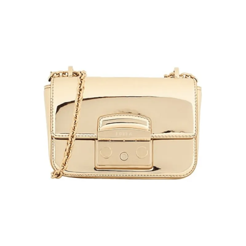 Furla Metropolis Mini Crossbody - Champagne