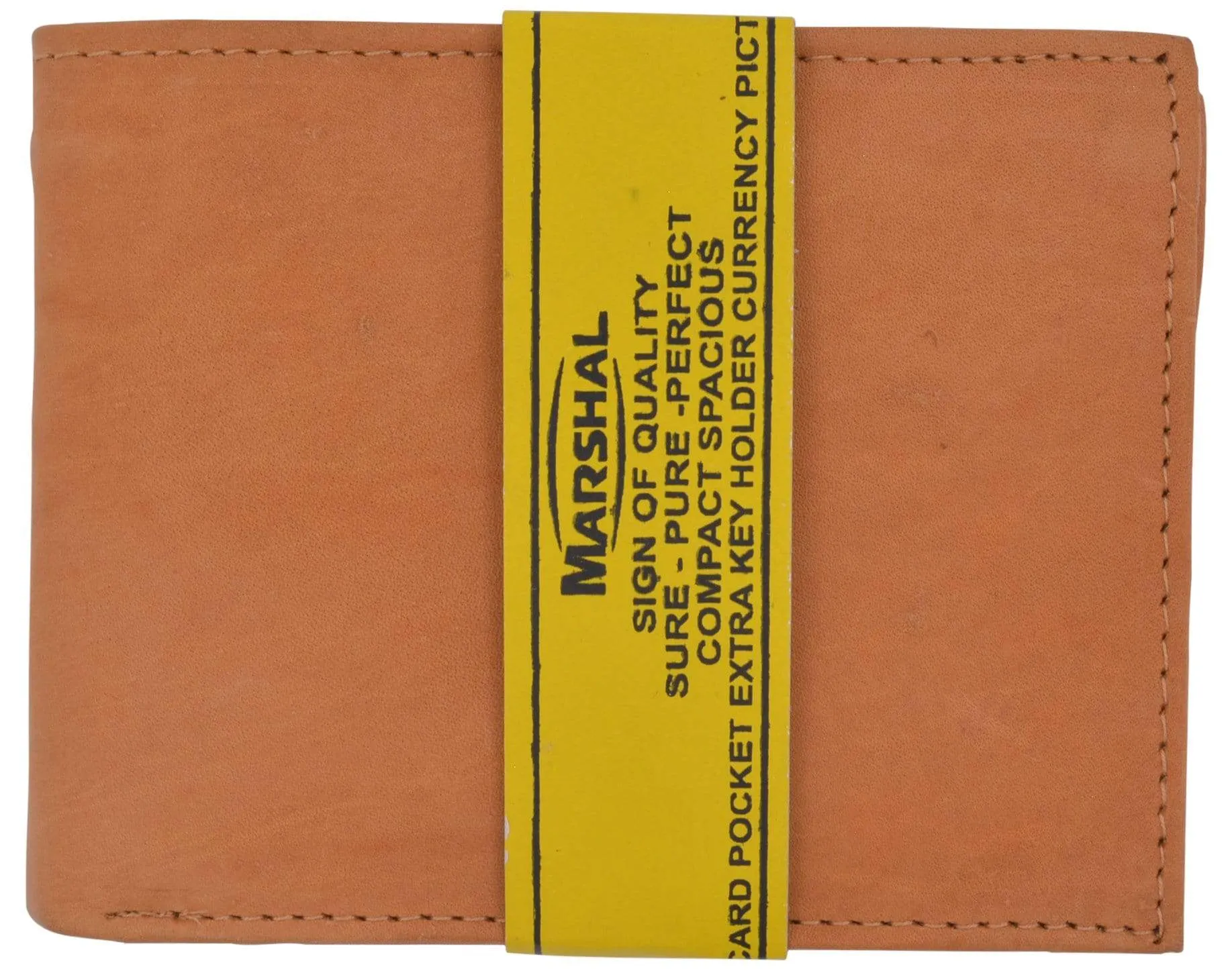 Genuine Leather Mens Bifold Slim Wallet Credit Card Holder 1308 CF