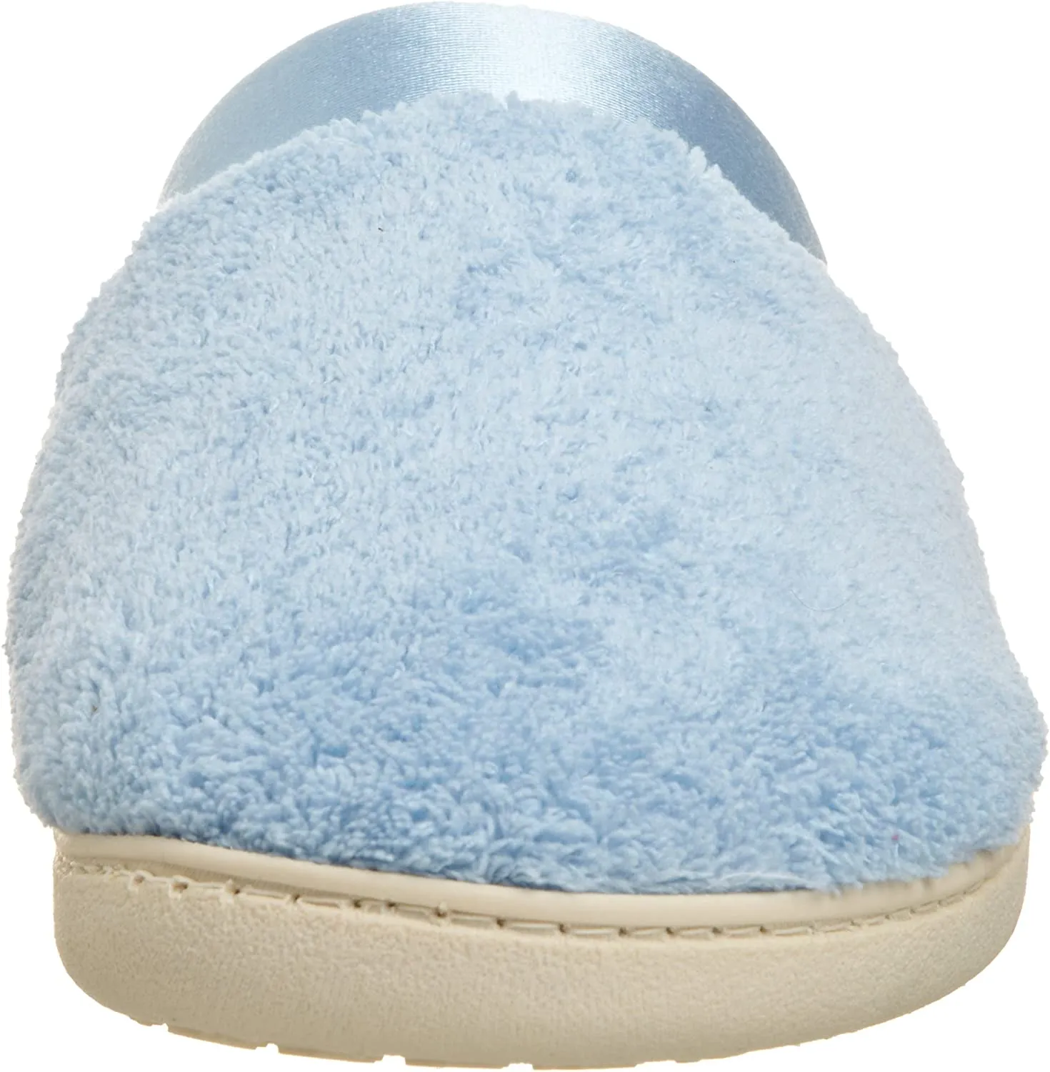 isotoner Women's Microterry Pillowstep Slippers with Satin Cuff