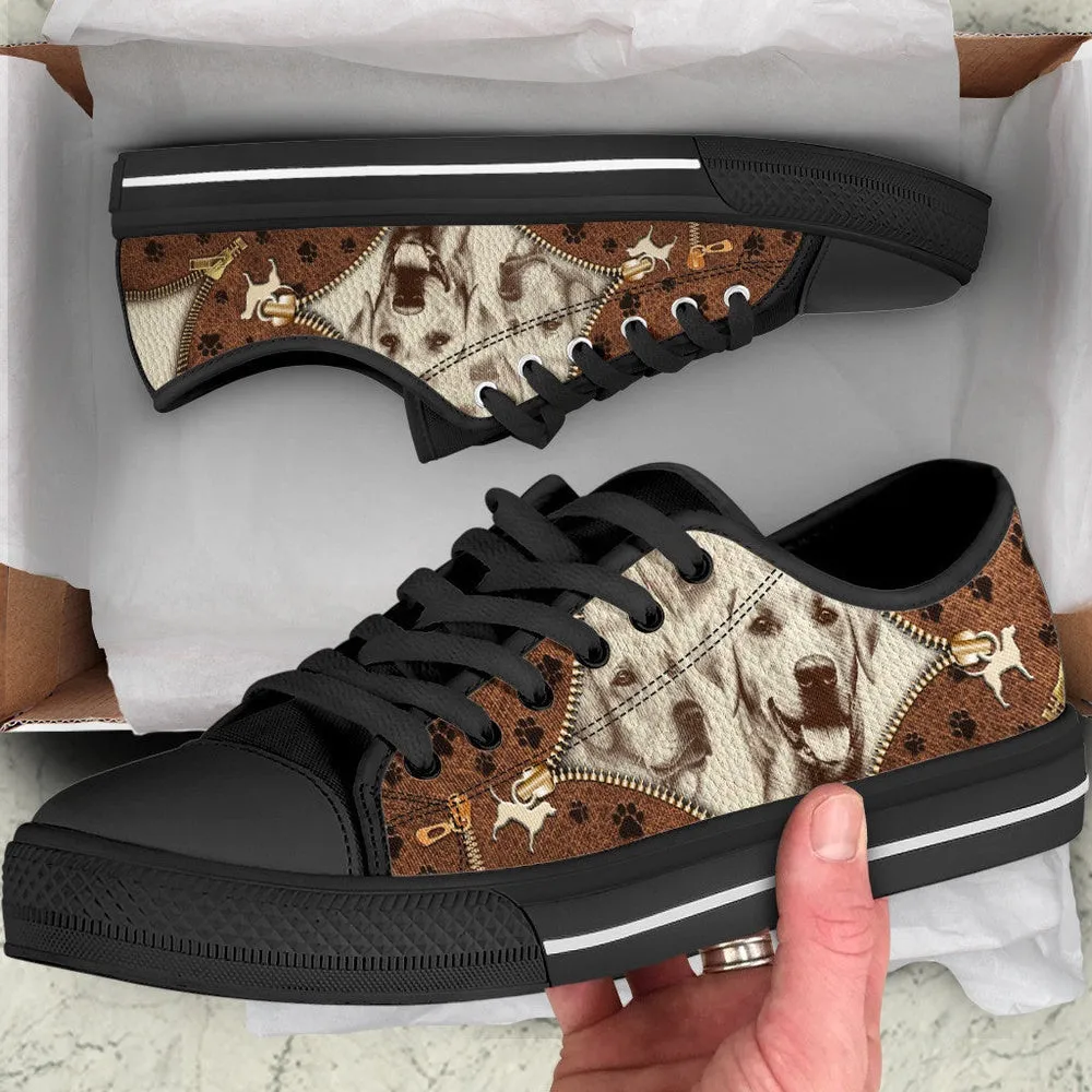 Labrador Retriever Low Top Shoes - Low Top Sneaker - Dog Walking Shoes Men Women, Dog Printed Shoes, Canvas Shoes For Men, Women