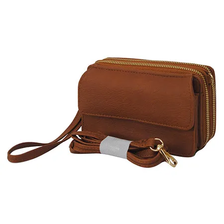 Light Brown Faux Leather NGIL All In One Wallet