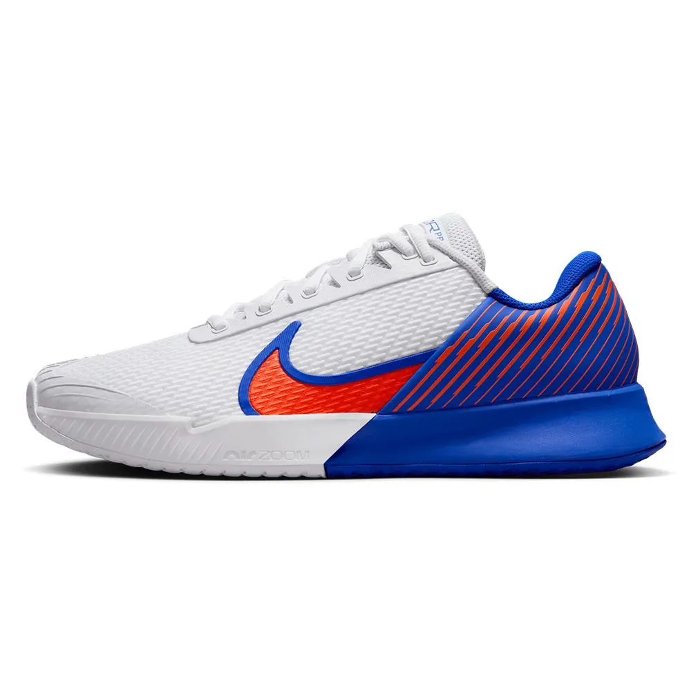 Men`s Air Zoom Vapor Pro 2 Tennis Shoes White and Hyper Crimson