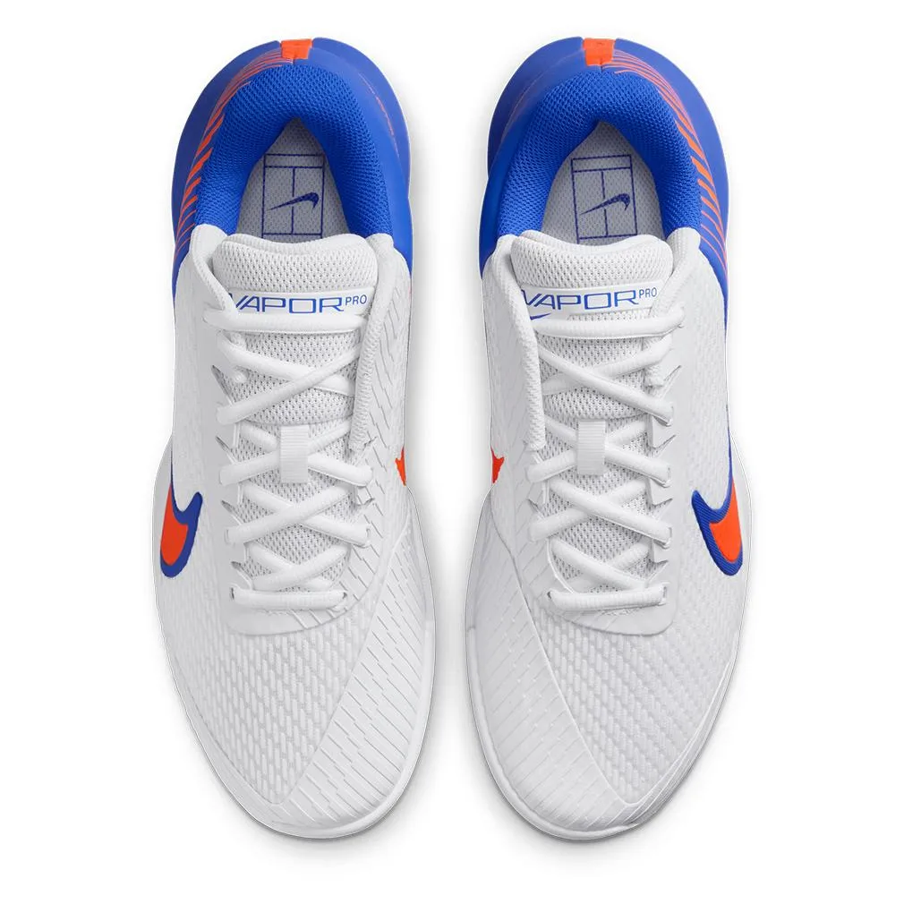 Men`s Air Zoom Vapor Pro 2 Tennis Shoes White and Hyper Crimson