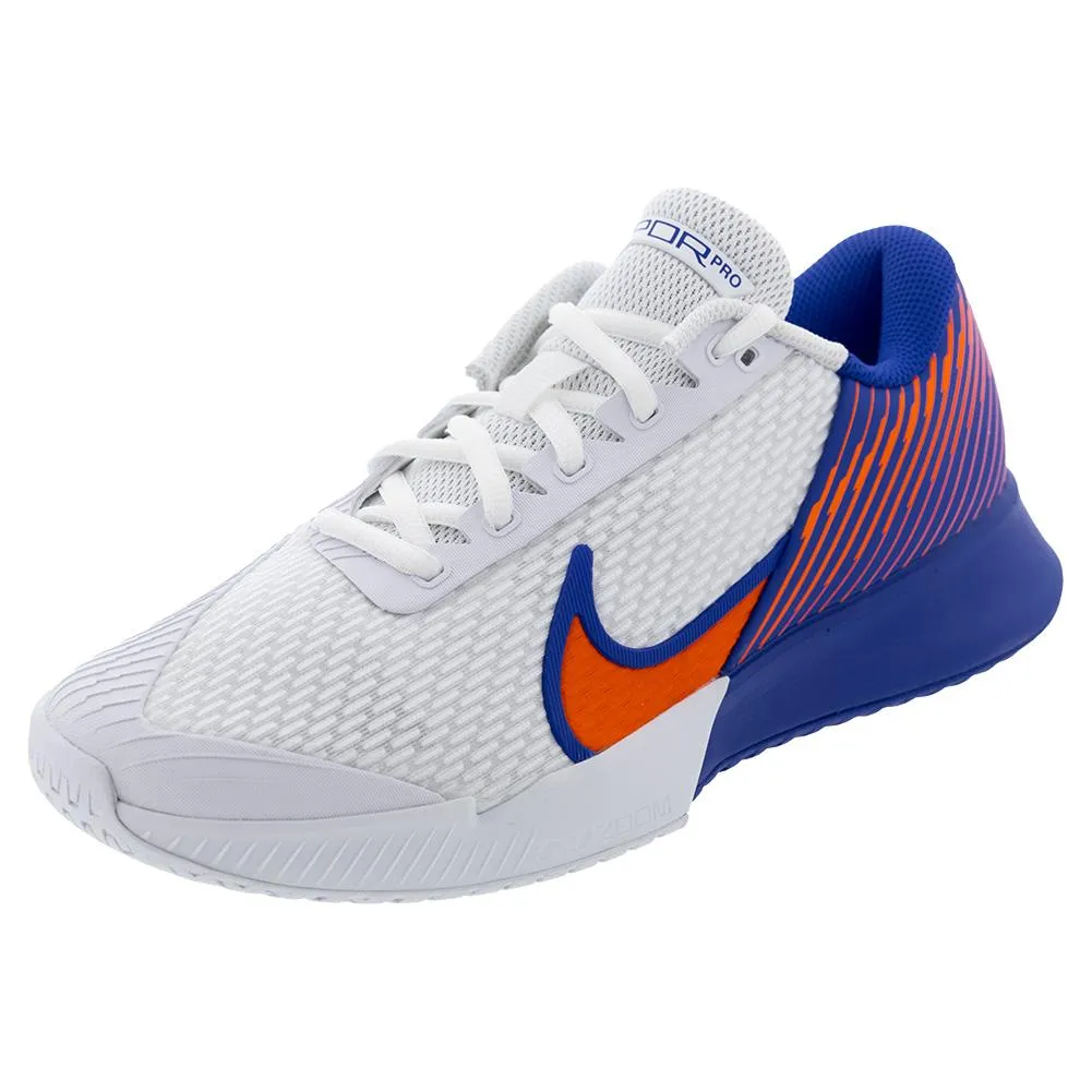 Men`s Air Zoom Vapor Pro 2 Tennis Shoes White and Hyper Crimson