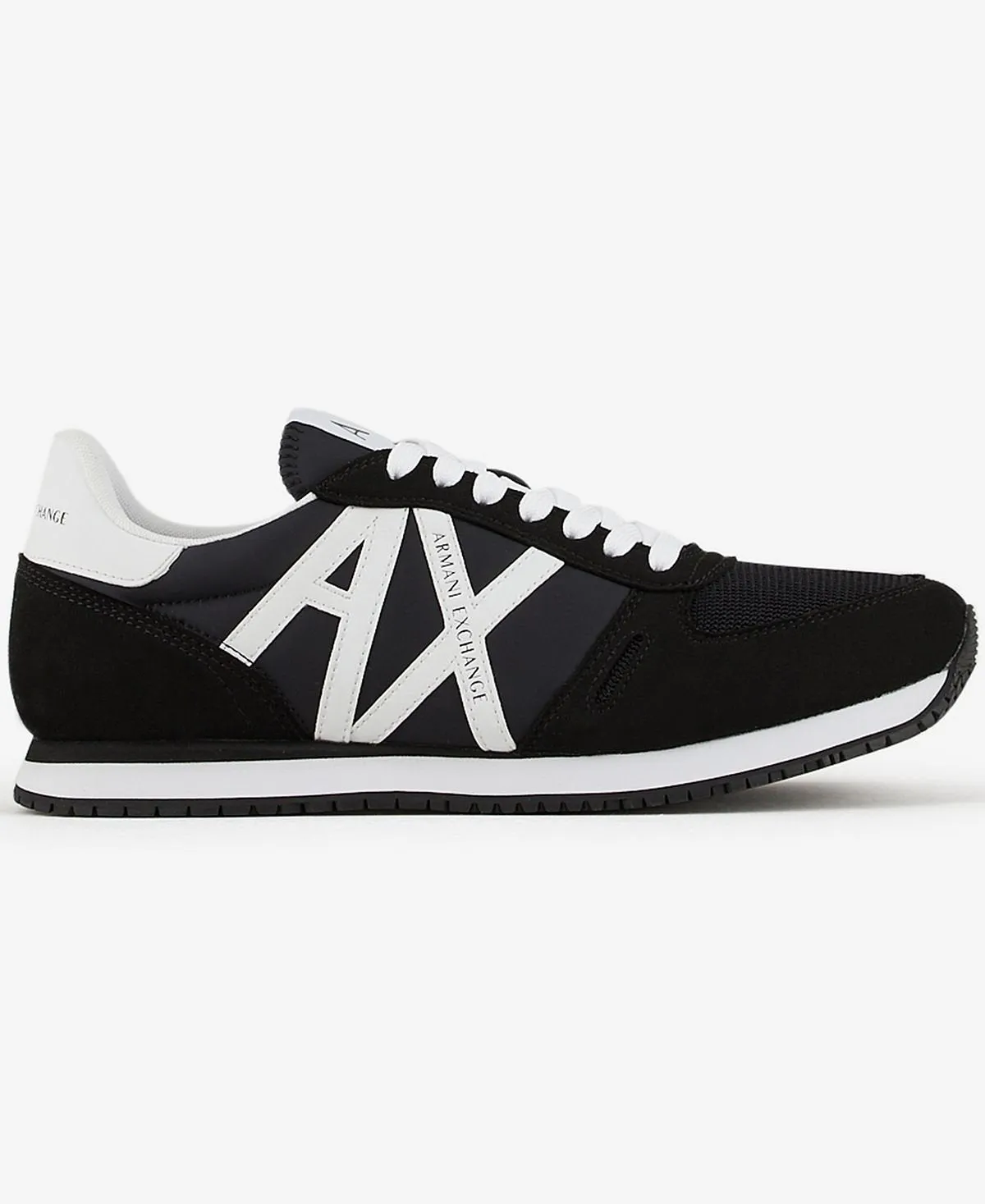 Men's A|X Armani Exchange Logo Sneakers, Black and White