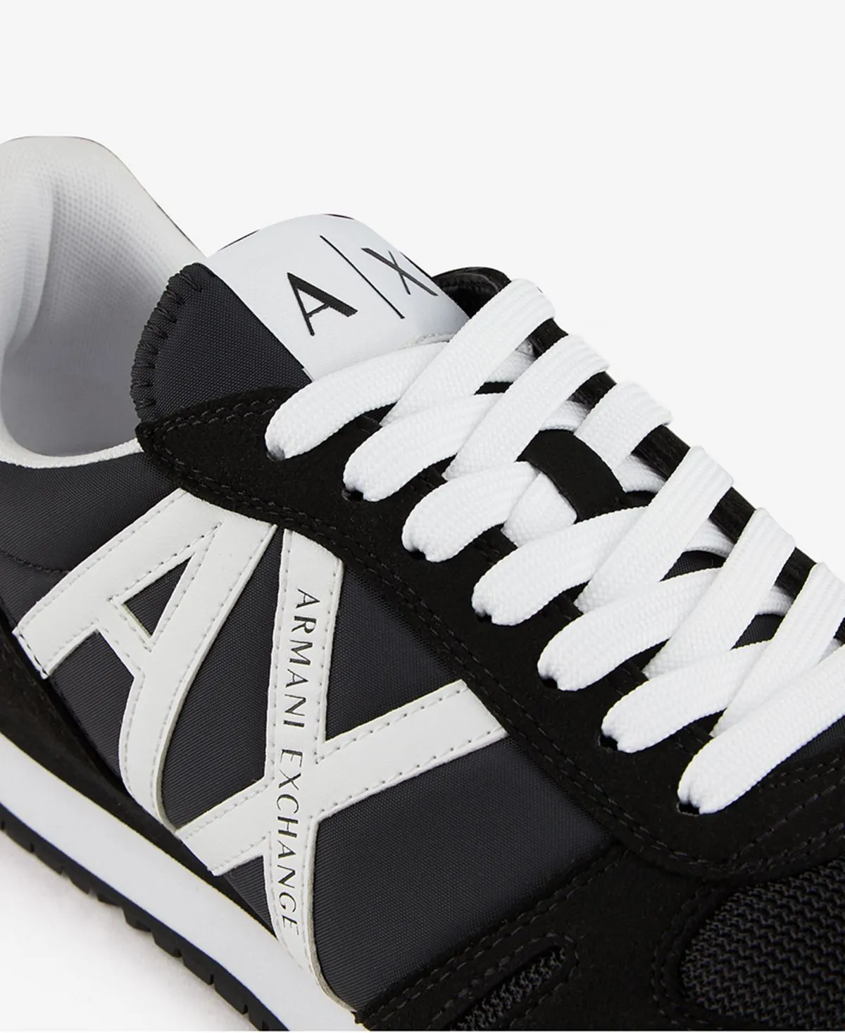 Men's A|X Armani Exchange Logo Sneakers, Black and White