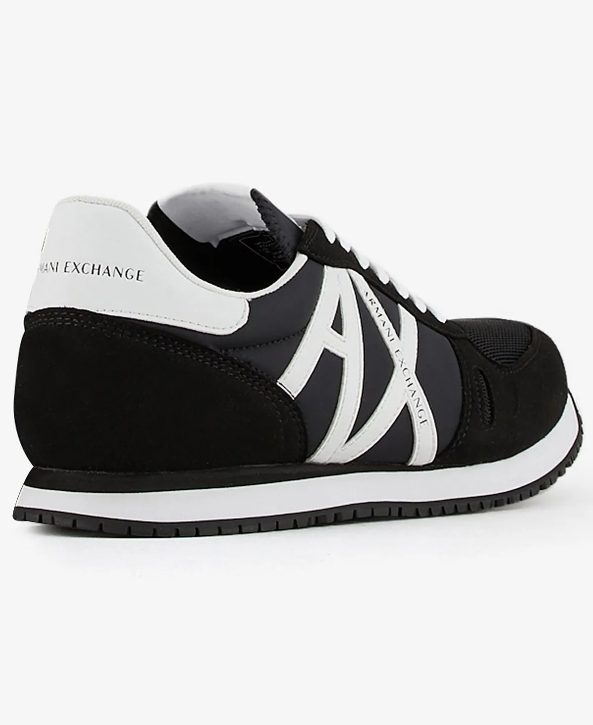 Men's A|X Armani Exchange Logo Sneakers, Black and White