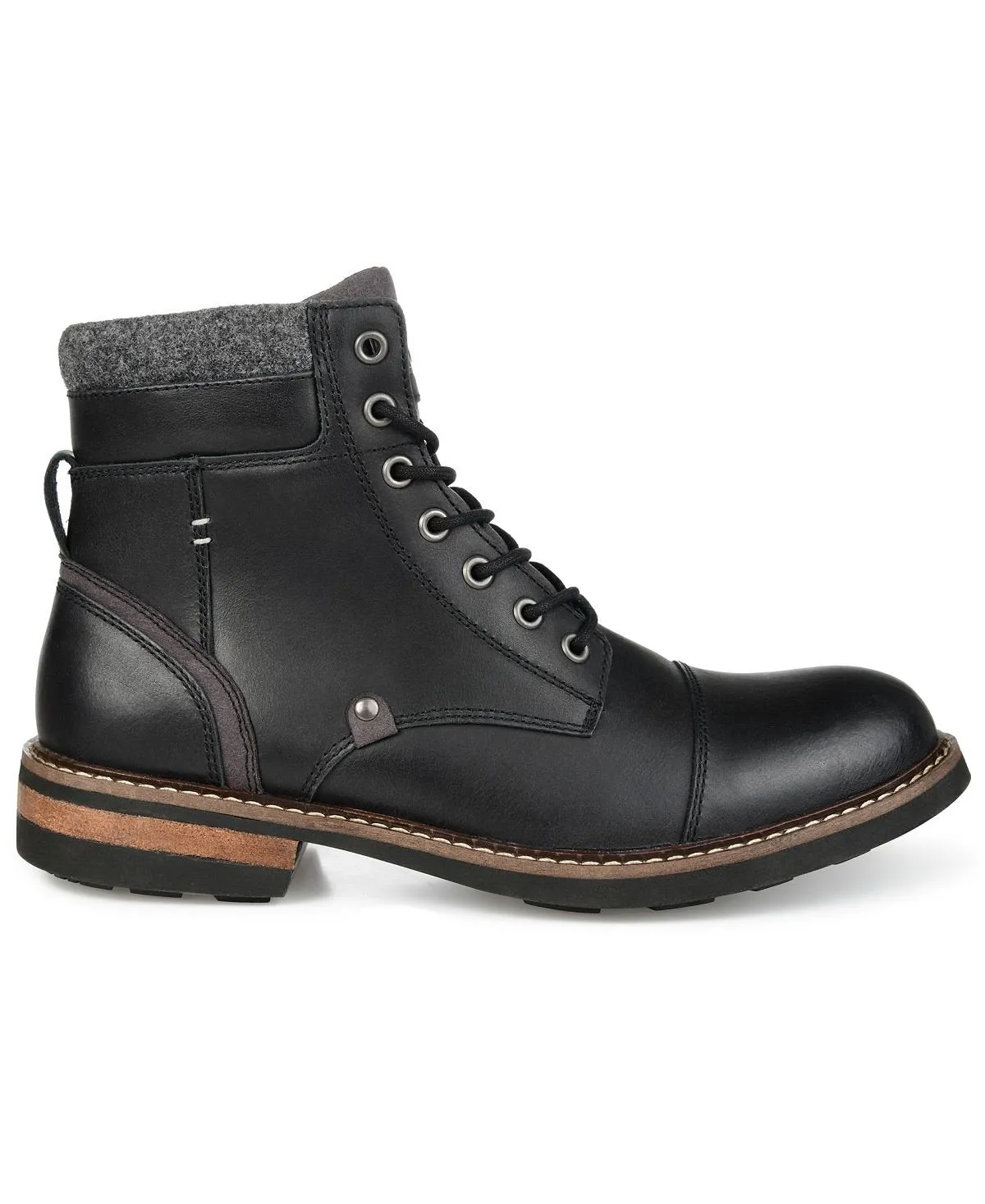 Men's yukon cap toe Territory ankle boots, black