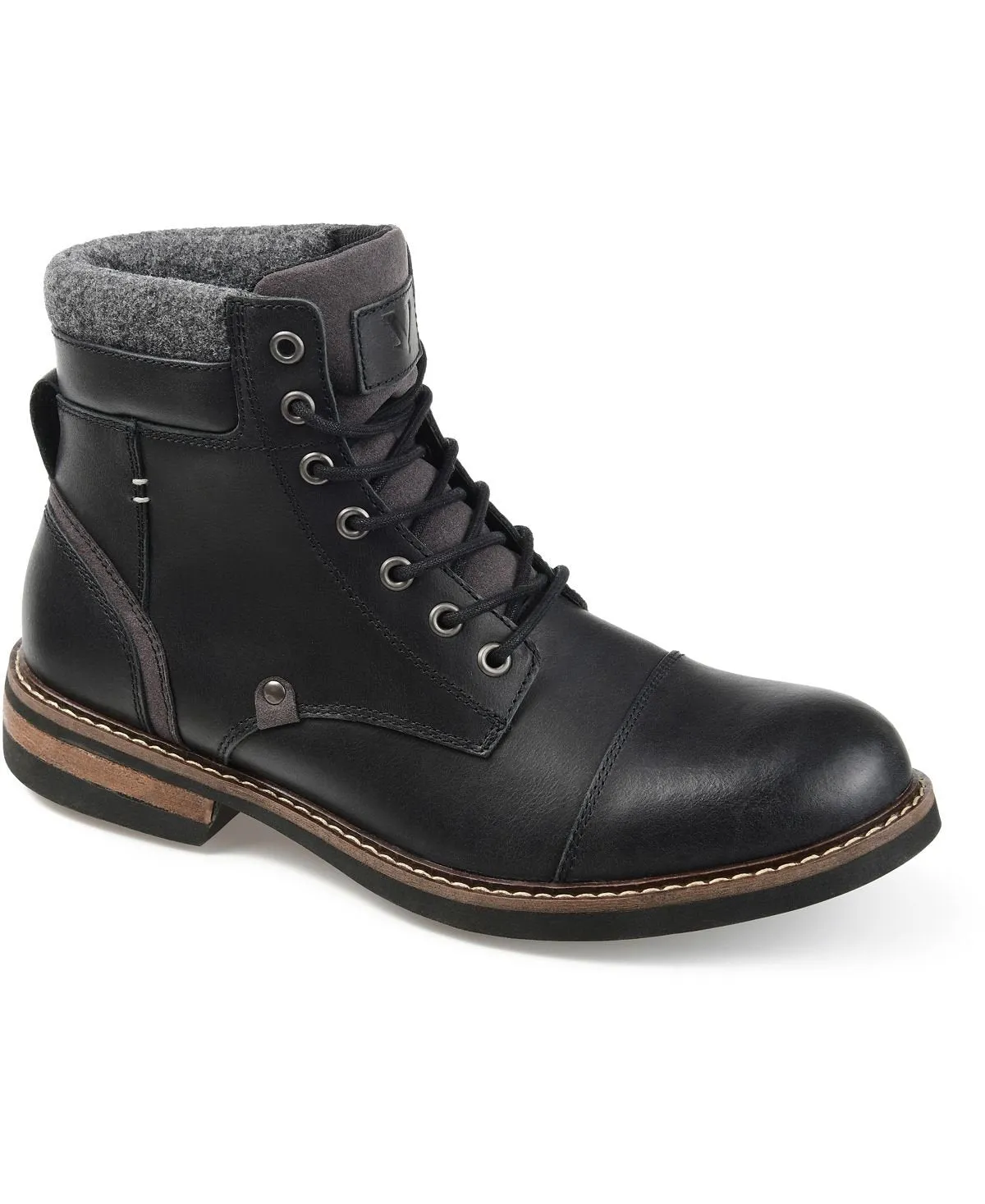 Men's yukon cap toe Territory ankle boots, black