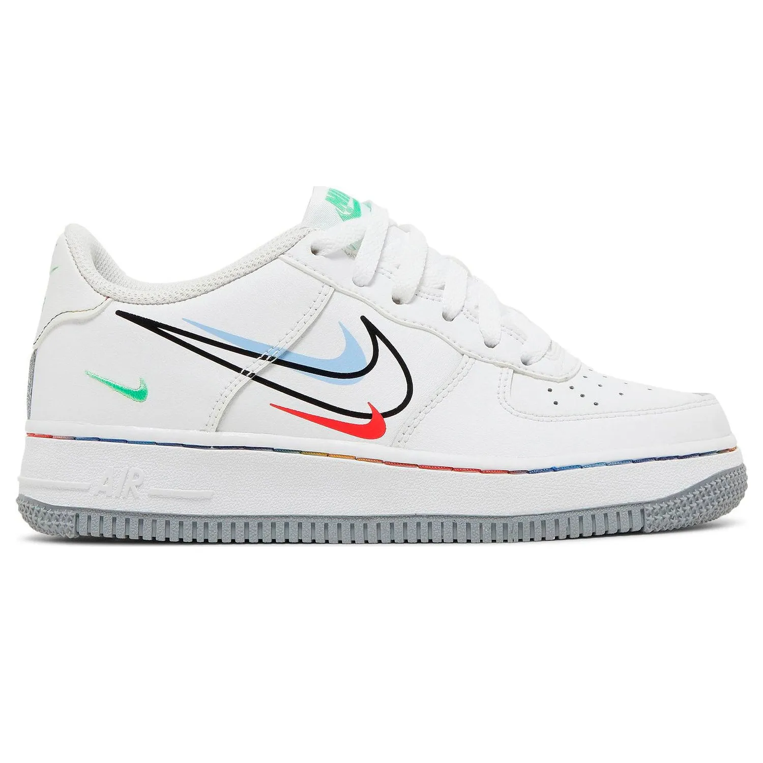 Nike Air Force 1 Low GS 'Multi Swoosh', White