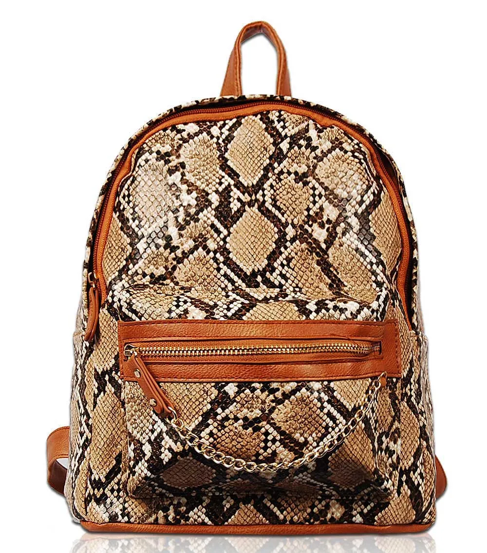 Sierra Reptilian Skin Look Backpack BP1738