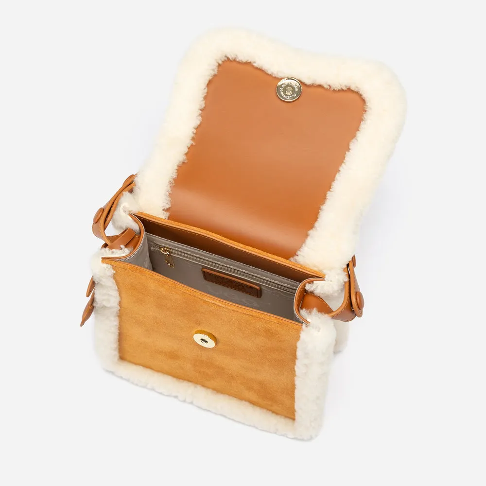 Ugg Shearling Logo Hand Bag