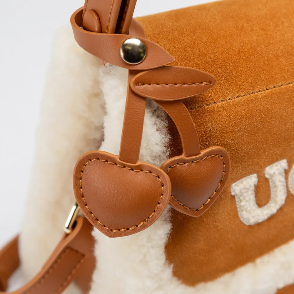 Ugg Shearling Logo Hand Bag